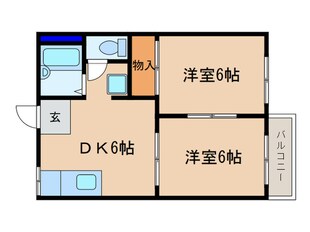 コーポ野路の物件間取画像